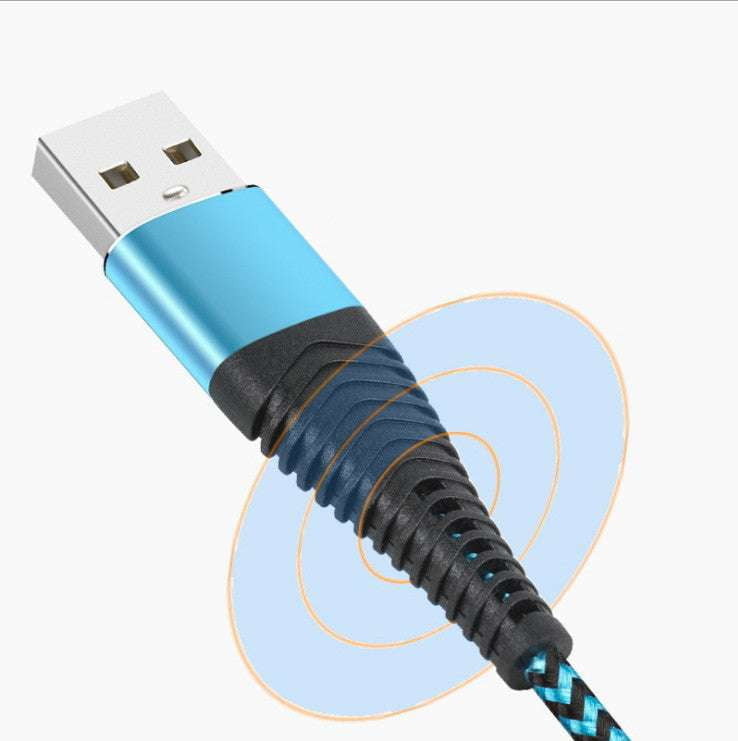 Android USB Charger, Braided USB Cable, Fast Charging Cable - available at Sparq Mart