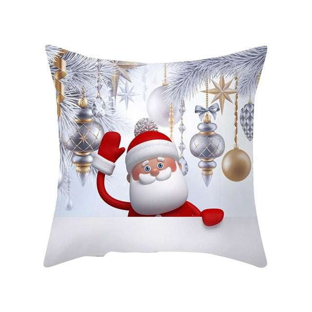 festive cushion covers, santa peach pillow, snowman pillow case - available at Sparq Mart