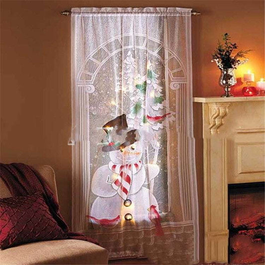 Festive Christmas Curtains, Living Room Bedroom, Vertical Blackout Curtains - available at Sparq Mart