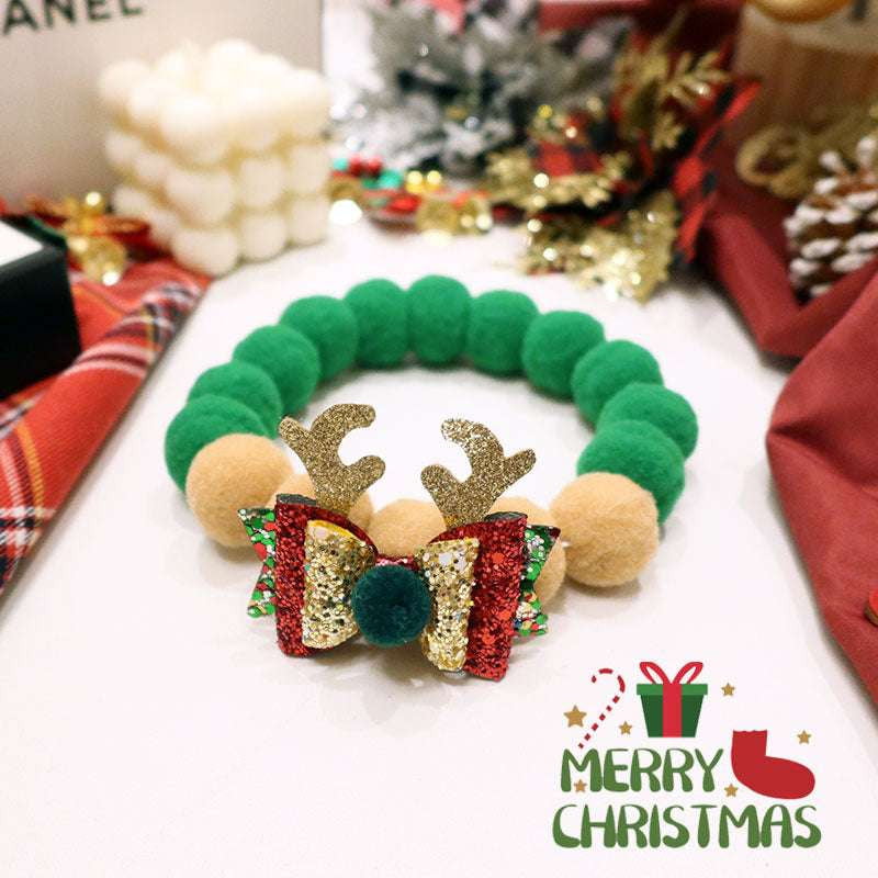 Christmas Cat Collar, Festive Pet Accessory, Holiday Kitten Bowtie - available at Sparq Mart