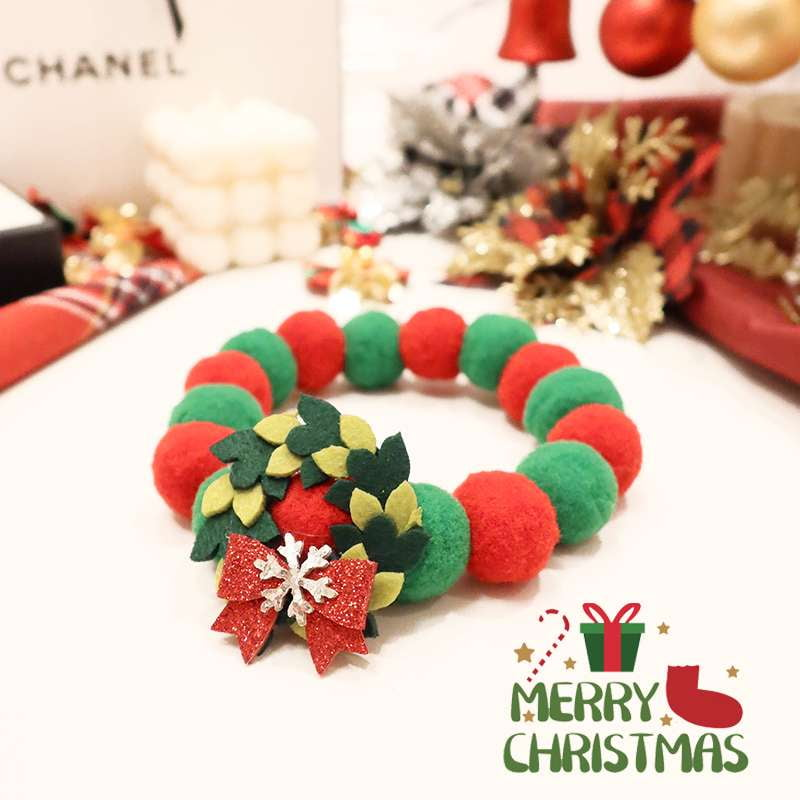 Christmas Cat Collar, Festive Pet Accessory, Holiday Kitten Bowtie - available at Sparq Mart