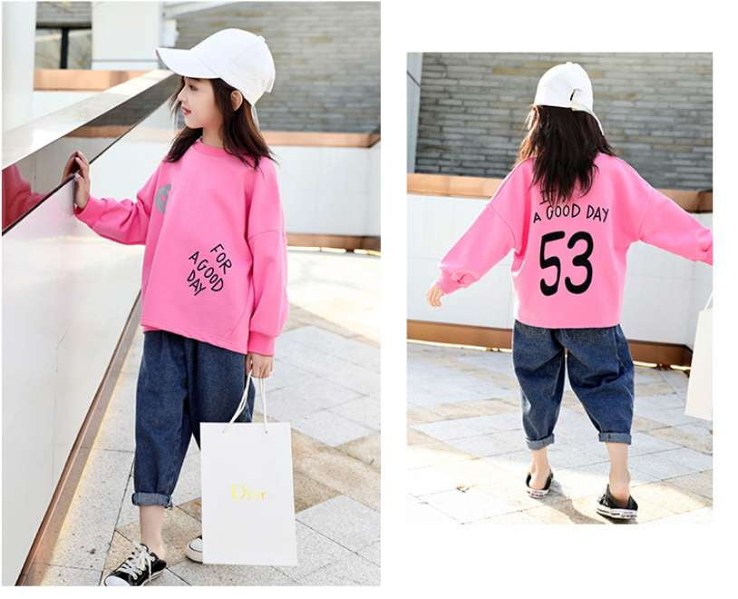 Girls Cotton Sweater, Kids Sweater Spring, Korean Style Sweater - available at Sparq Mart