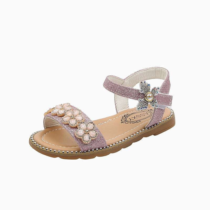 Girls Roman Sandals, Kids Fashion Footwear, Soft Sole Flats - available at Sparq Mart