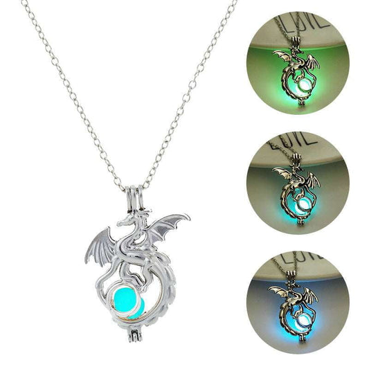 DIY Necklace, Dragon Necklace, Glow-in-the-dark Necklace - available at Sparq Mart