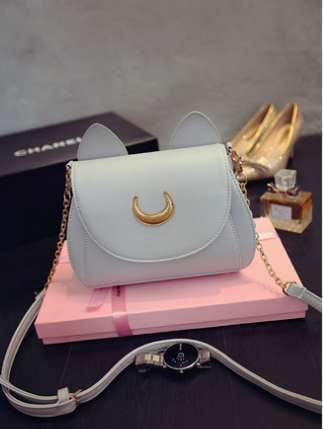 Chic Moon Purse, Elegant Accessory Choice, Grey Ladies Handbag - available at Sparq Mart