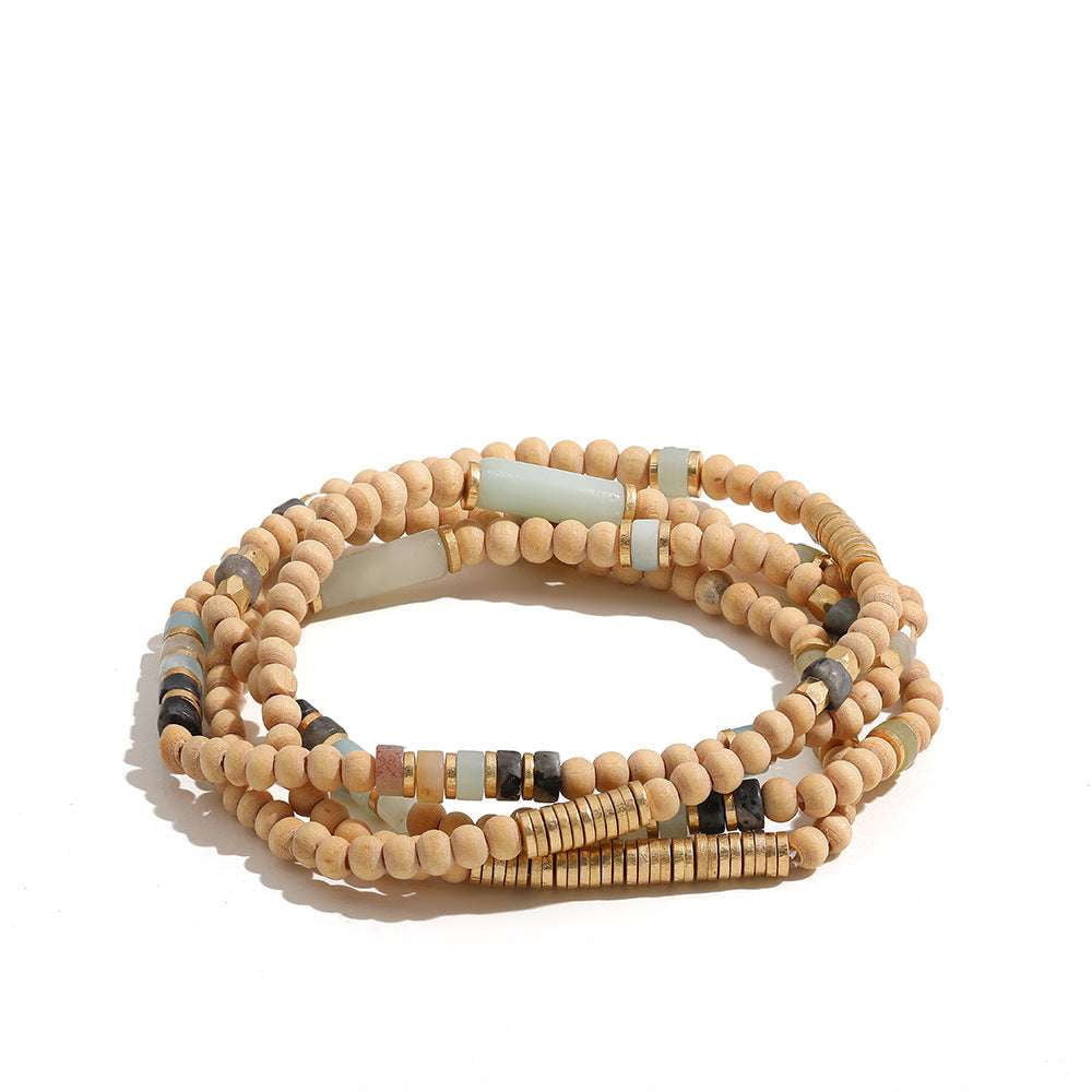 Eco-friendly Bracelet, Handmade Bead Bracelet, Wooden Bead Jewelry - available at Sparq Mart