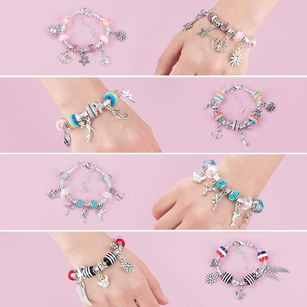 DIY Alloy Bracelet, Handmade Beads Bracelet, Rainbow Bracelet Set - available at Sparq Mart