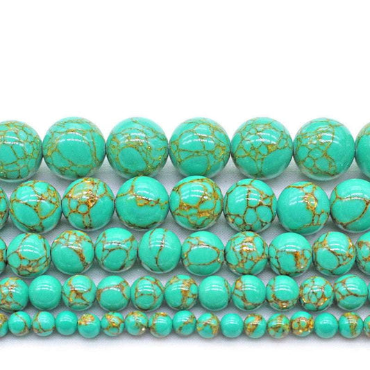 DIY Bead Accessories, Round Turquoise Beads, Turquoise Bead Crafts - available at Sparq Mart