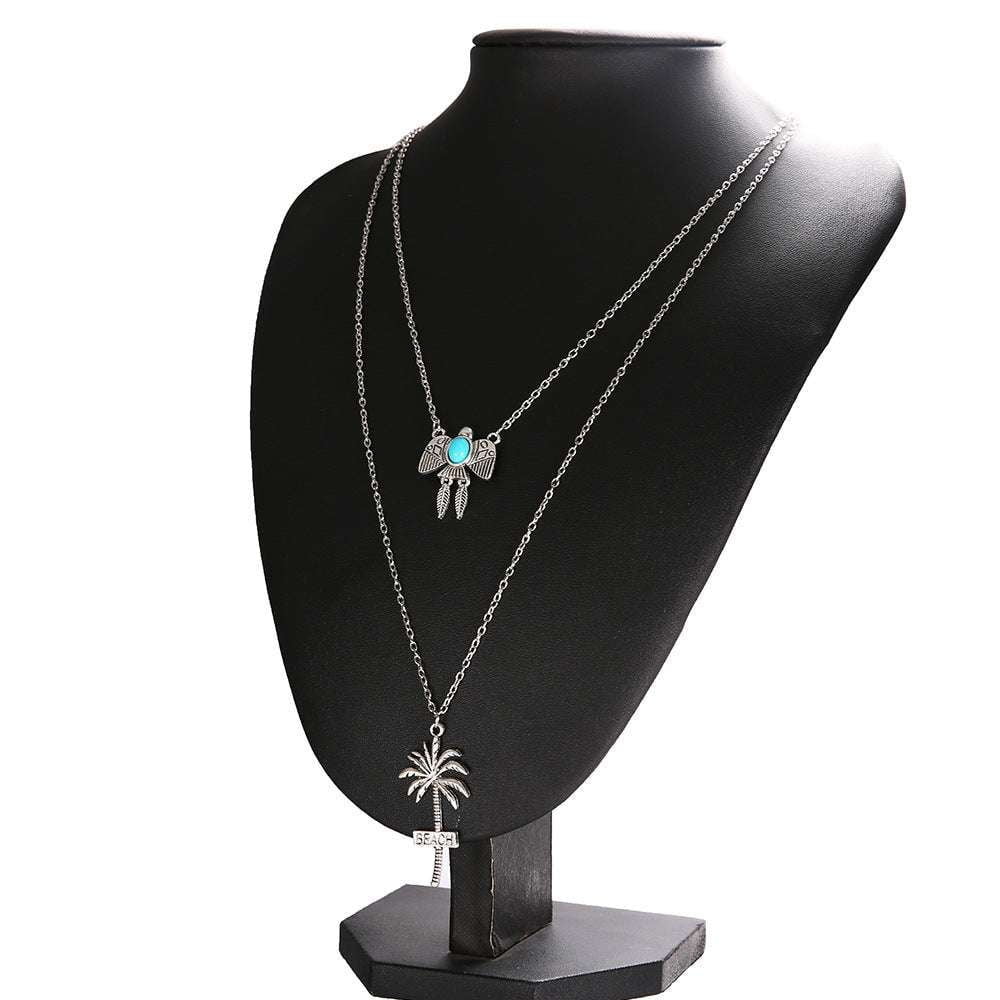 Beach Turquoise Necklace, Hawaiian Jewelry Series, Micro-Mosaic Necklaces - available at Sparq Mart