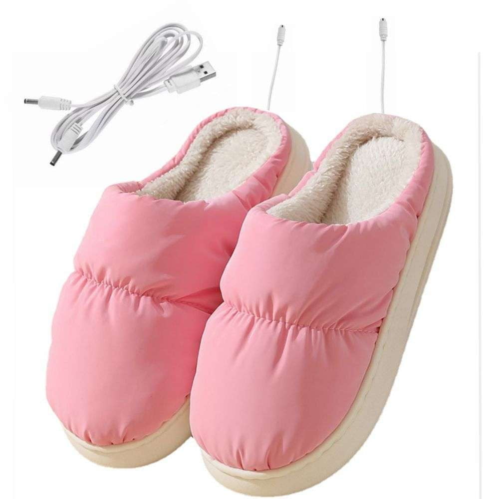 Cozy Warming Footwear, Thermal Down Slippers, USB Heated Slippers - available at Sparq Mart