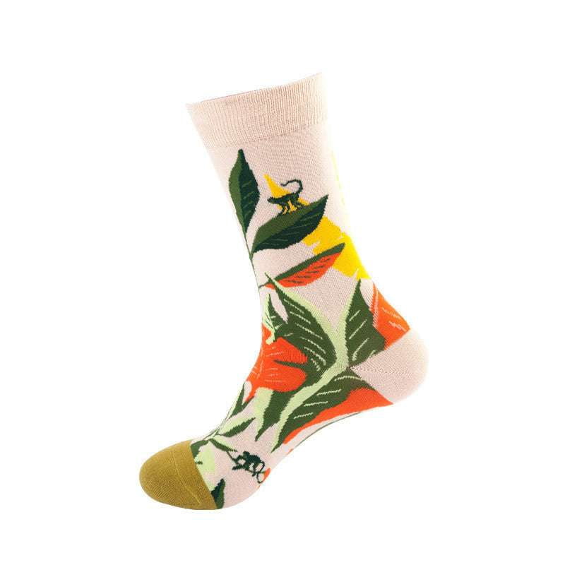 European design socks, Hip-hop colorful socks, Stylish mid-tube socks - available at Sparq Mart