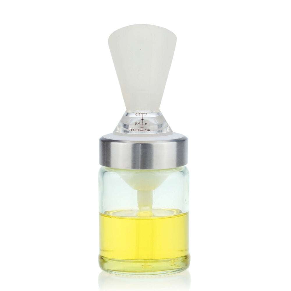 durable oil container, glass kitchen oil dispenser, heat resistant oil bottle - available at Sparq Mart
