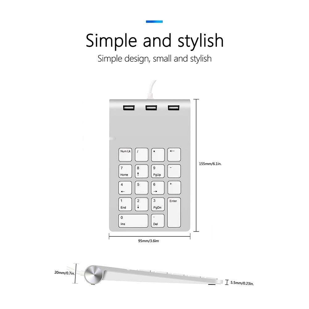 digital numeric keypad, HUB2 style, USB wired keypad - available at Sparq Mart