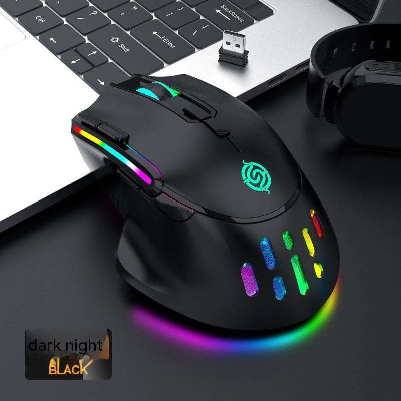 Rechargeable gaming mouse, RGB gaming mouse, Wireless gaming mouse - available at Sparq Mart