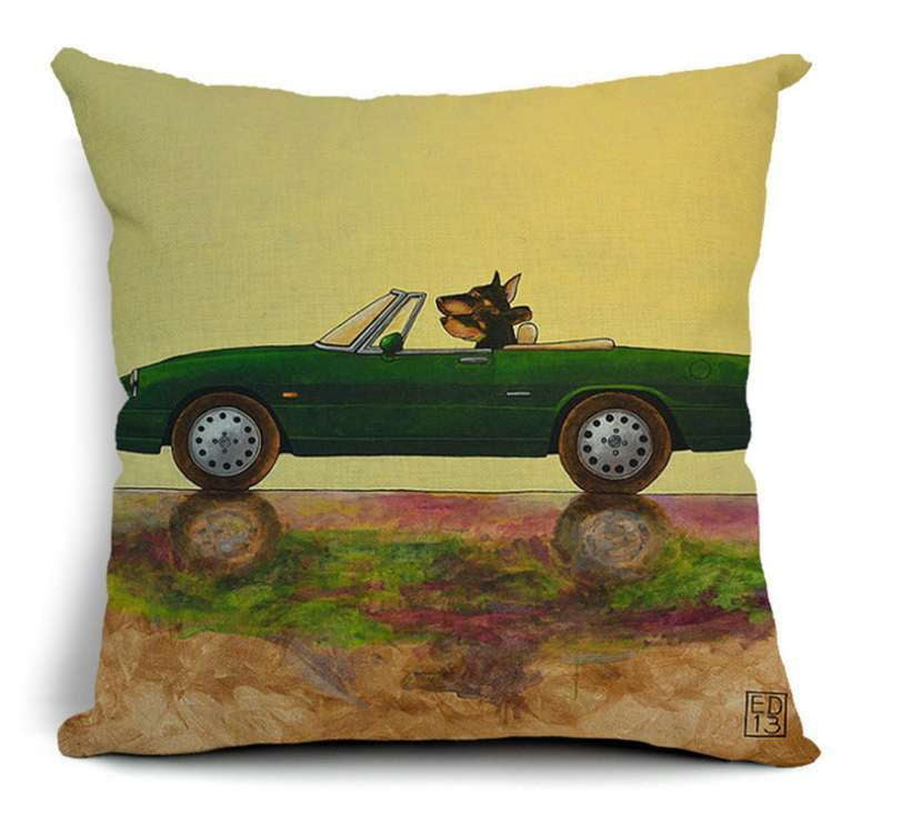 Cartoon Dog Pillow, Cotton Pillow Car, High-quality Pillow Set - available at Sparq Mart