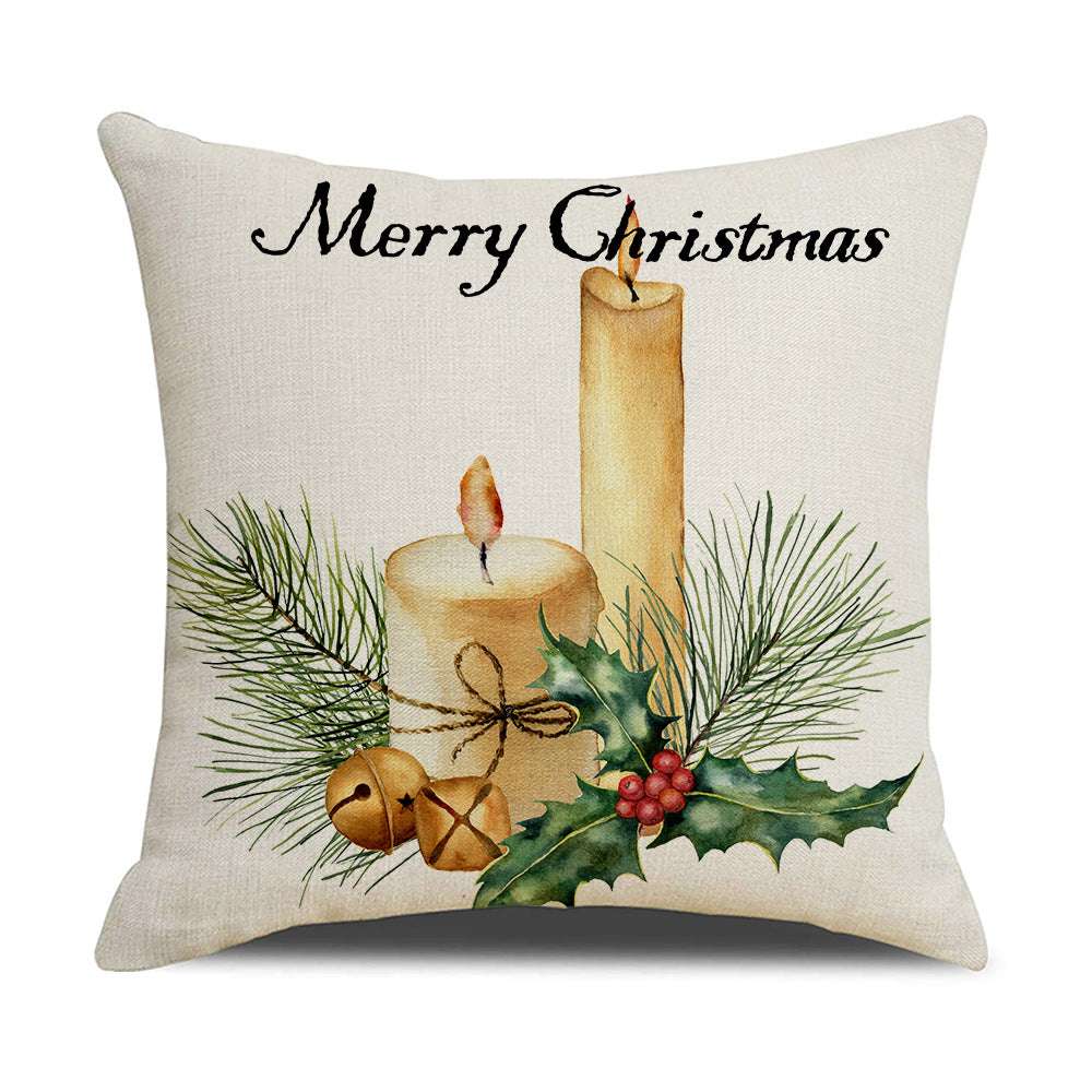 Linen Christmas Pillow, Printed Watercolor Pillow, Wholesale Christmas Pillow - available at Sparq Mart