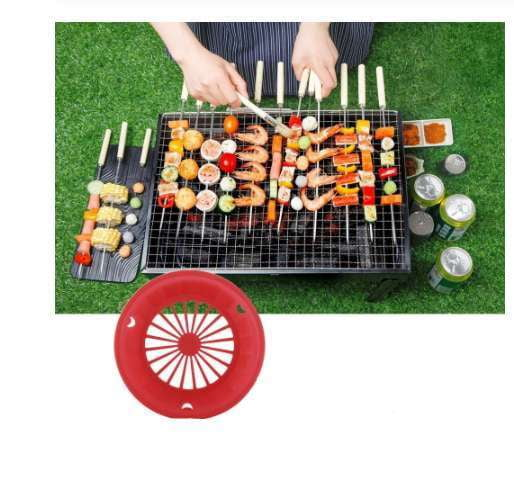 Barbecue party plates, Colorful dinner plates, Disposable plastic trays - available at Sparq Mart