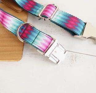 Dog collar set, high-quality dog collar, pattern ribbon collar - available at Sparq Mart