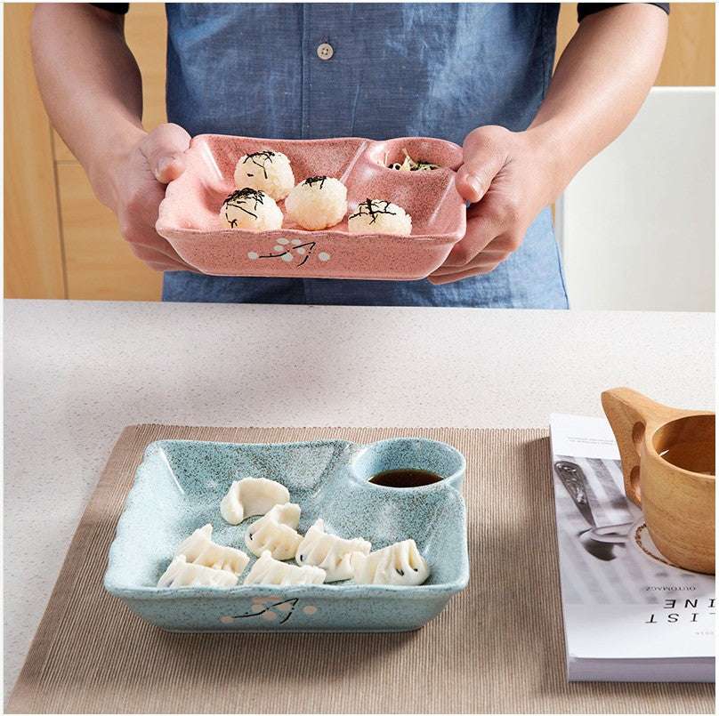 colorful dumpling plate, dumpling plate for sale, dumpling plate online - available at Sparq Mart