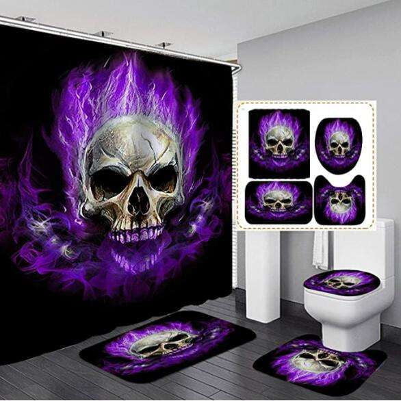 Halloween Shower Curtain, Polyester Shower Curtain, Waterproof Shower Curtain - available at Sparq Mart