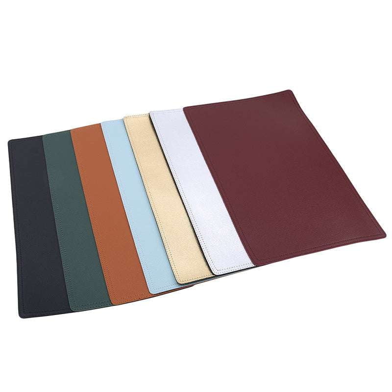 Designer leather placemats, Durable placemat set, Easy-clean table mats - available at Sparq Mart