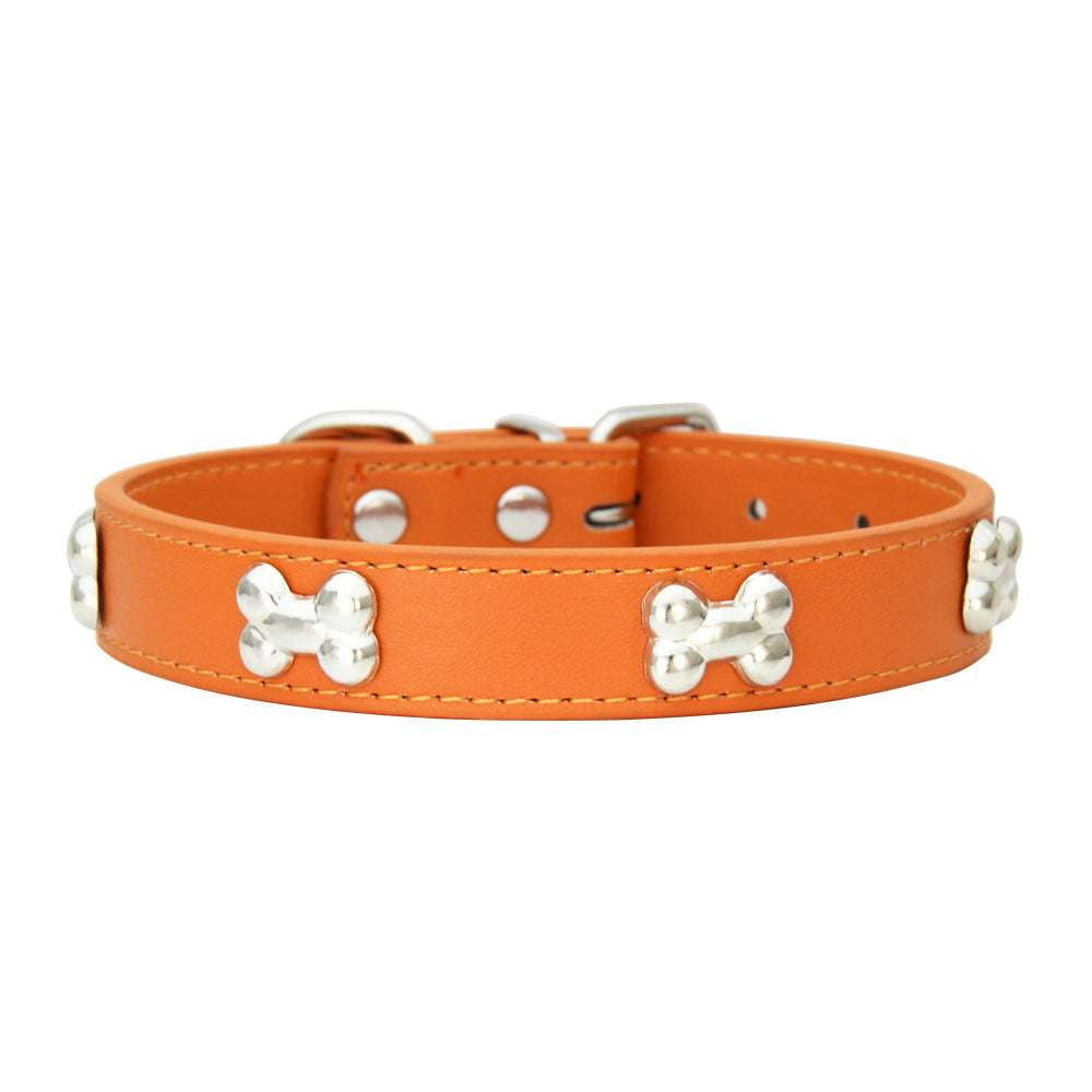 Durable Puppy Collar, Leather Dog Leash, Pet Leash Accessories - available at Sparq Mart