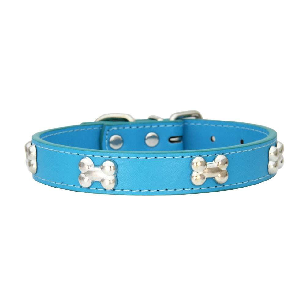 Durable Puppy Collar, Leather Dog Leash, Pet Leash Accessories - available at Sparq Mart