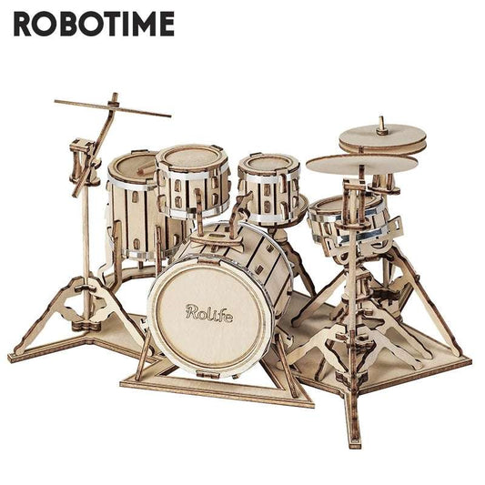 Kids, Robotime 3D Musical Instrument, Wooden Puzzle Kit - available at Sparq Mart