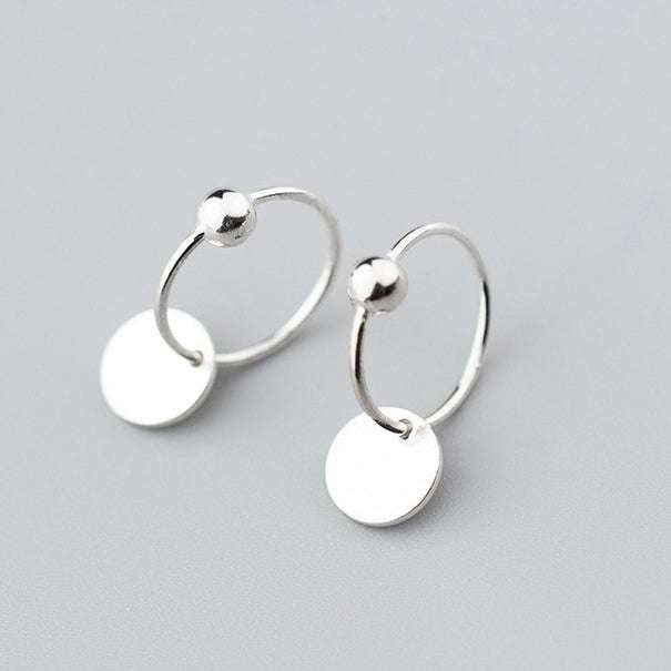 S925 silver earrings, silver scrub earrings, sterling round studs - available at Sparq Mart