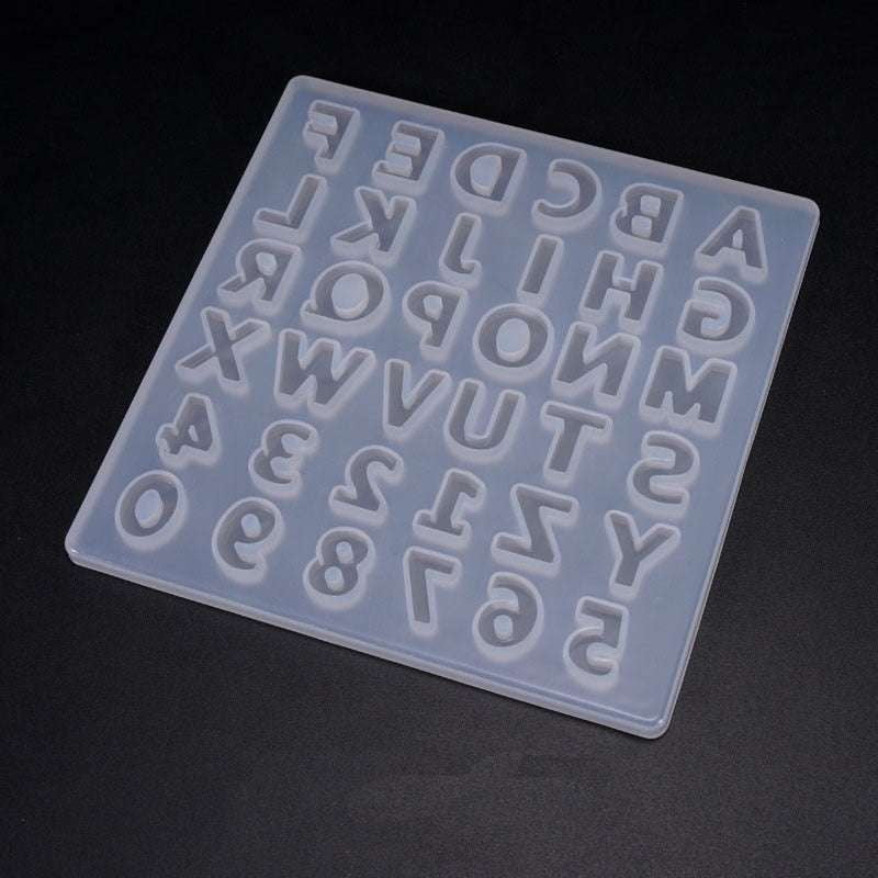 alphanumeric designs, Silicone mold - available at Sparq Mart