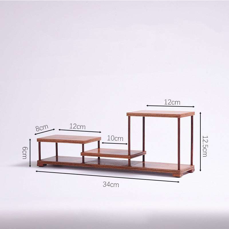 Kung Fu Tea Storage, Small Tea Set Rack, Solid Wood Tea Shelf - available at Sparq Mart