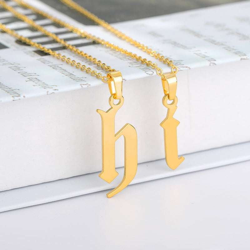 Alphabet necklaces, High-quality jewelry, Stainless steel necklaces - available at Sparq Mart