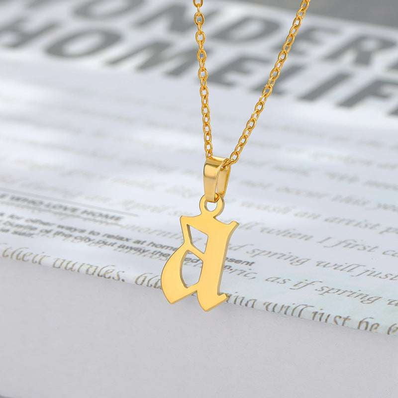 Alphabet necklaces, High-quality jewelry, Stainless steel necklaces - available at Sparq Mart