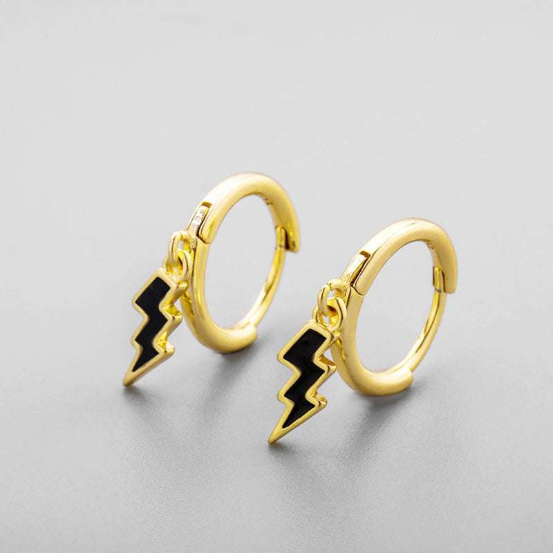 Female Ins Design, Gold Earrings, Trend - available at Sparq Mart