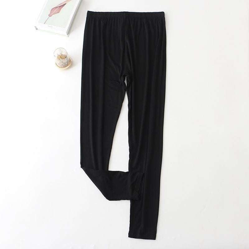 Modal Cozy Trousers, Thermal Cotton Leggings, Warm High Waist Pants - available at Sparq Mart