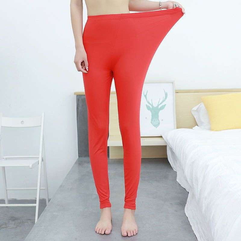 Modal Cozy Trousers, Thermal Cotton Leggings, Warm High Waist Pants - available at Sparq Mart