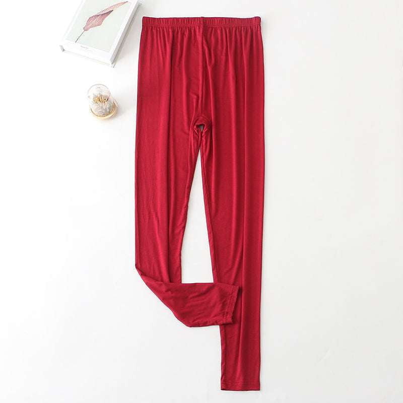 Modal Cozy Trousers, Thermal Cotton Leggings, Warm High Waist Pants - available at Sparq Mart