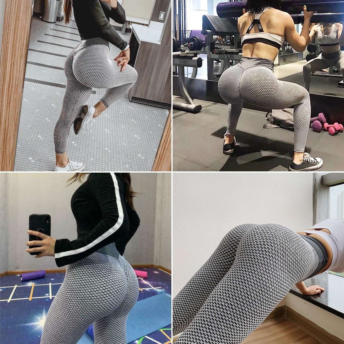 Butt Lifting Leggings, High Waist Yoga Pants, Plus Size Workout - available at Sparq Mart