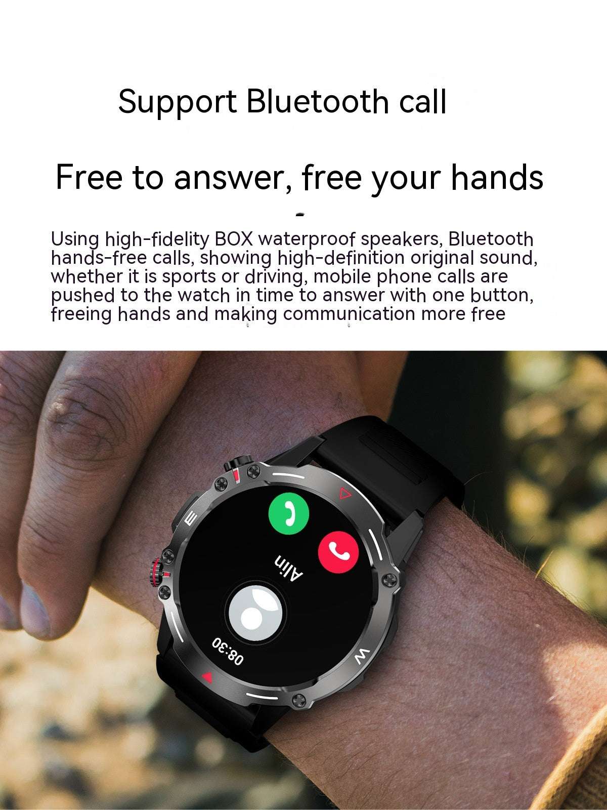 Bluetooth Calling Watch, Custom Dial Watch, HK87 Smart Watch - available at Sparq Mart