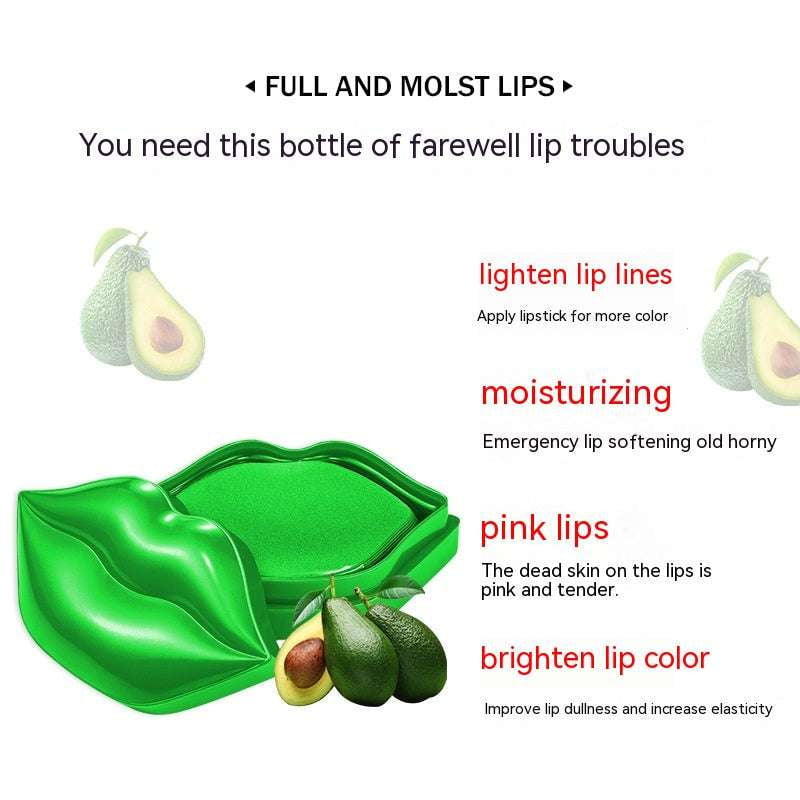 Avocado Lip Treatment, Collagen Lip Therapy, Moisturizing Lip Patches - available at Sparq Mart