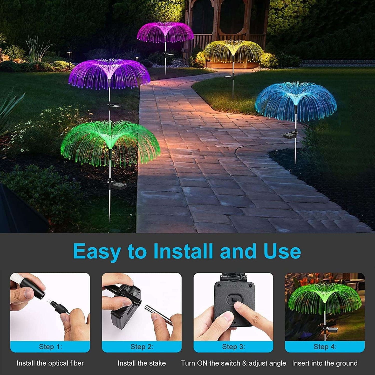 Luminous garden lights, Outdoor decorative lights, Plug-in lawn lights - available at Sparq Mart