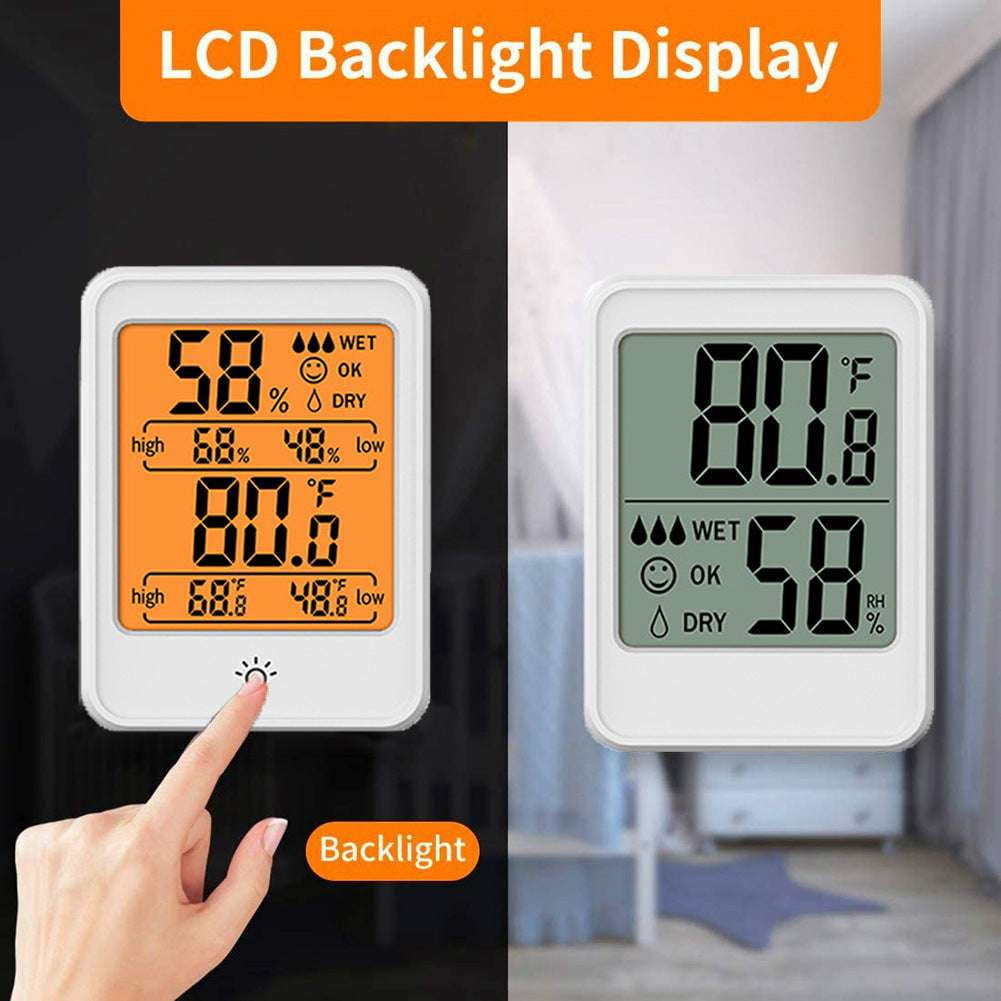 Digital Thermometer Display, Indoor Temperature Monitor, Precision Climate Sensor - available at Sparq Mart