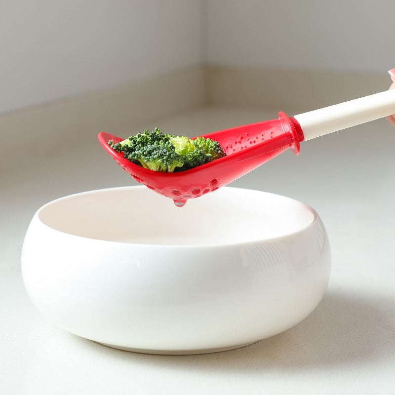 crushing draining spoon, kitchen grinding tool, multifunctional colander spoon - available at Sparq Mart