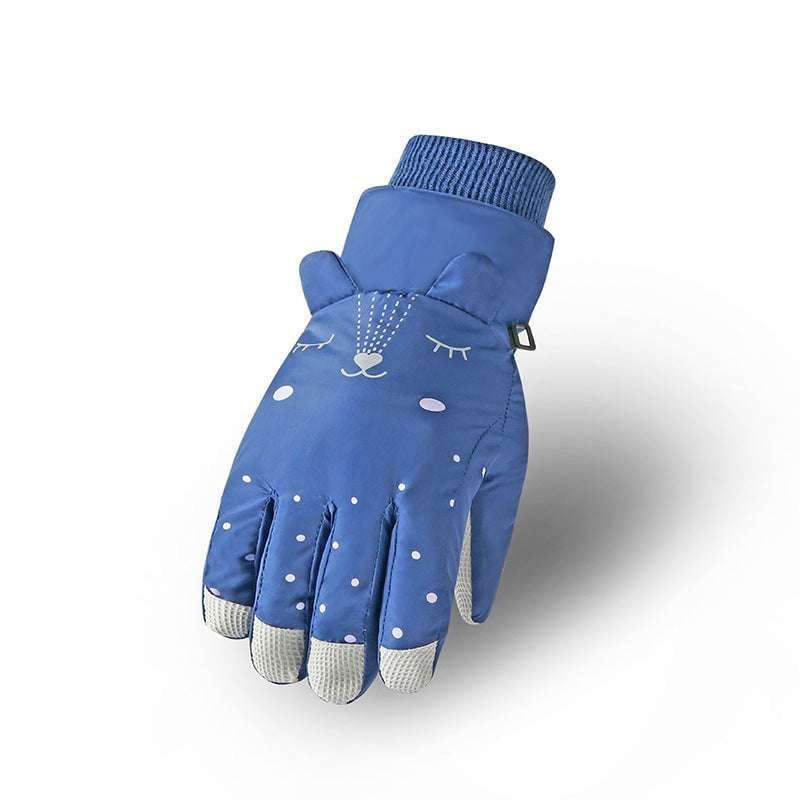 Cartoon Snow Gloves, Kids Ski Gloves, Warm Winter Mittens - available at Sparq Mart