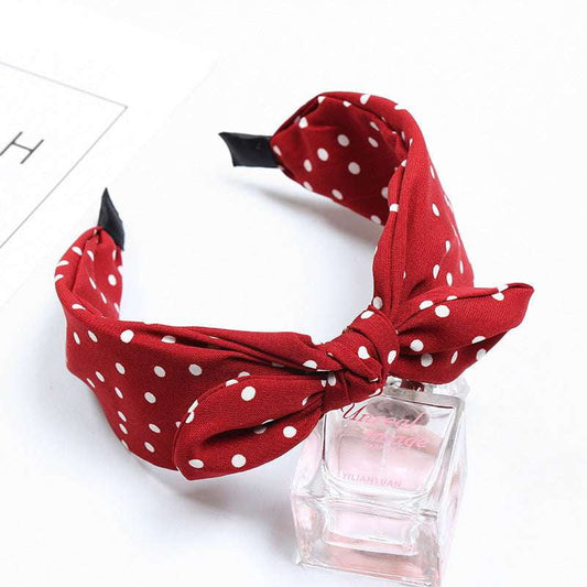 Chic Hair Hoops, Dotted Headband Women, Korean Hair Accessories - available at Sparq Mart