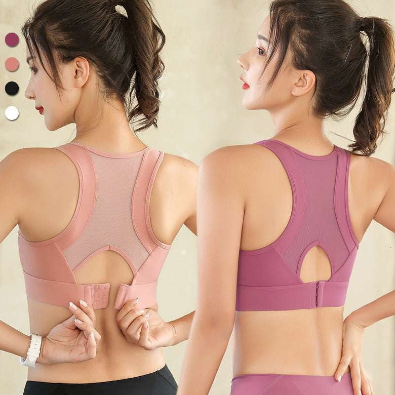 Beautiful Back Bra, Large Yoga Bra, Mesh Sports Underwear - available at Sparq Mart