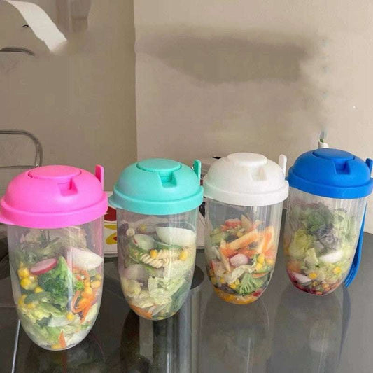 Leak-proof salad cup, modern minimalist cup, portable meal container - available at Sparq Mart