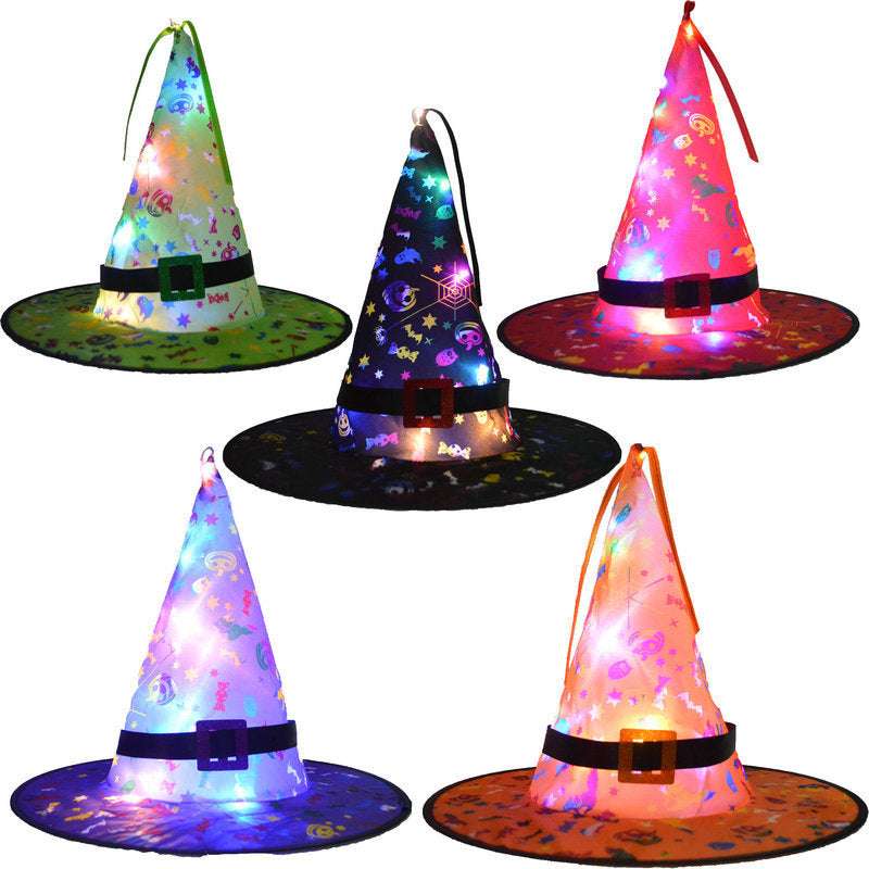 Halloween LED hat, LED holiday decoration, light-up party props - available at Sparq Mart