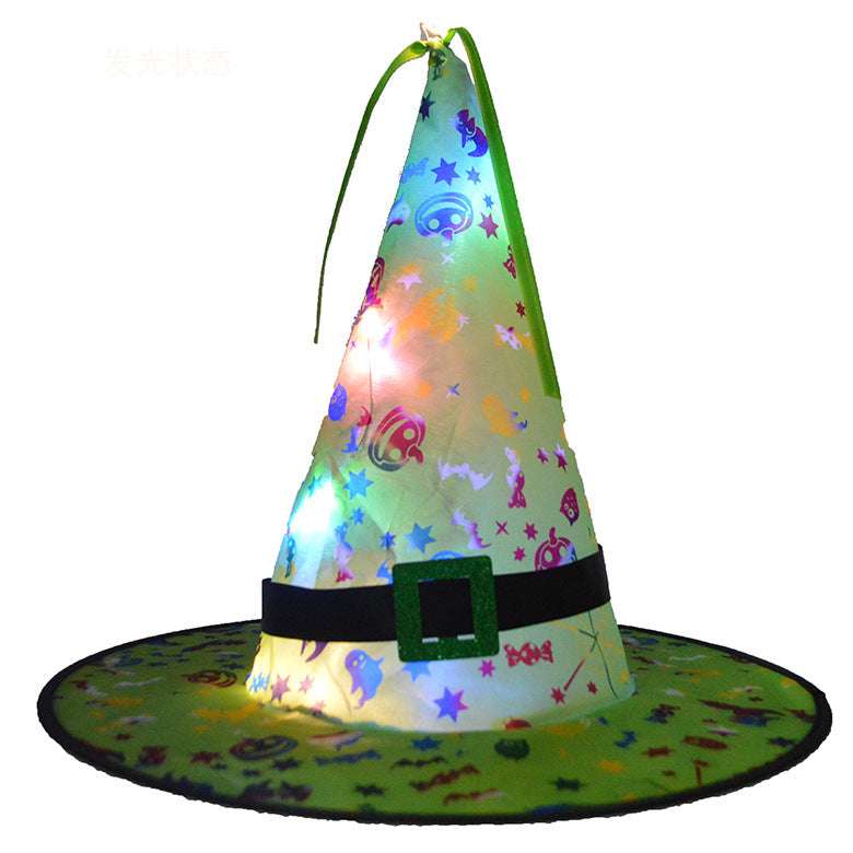 Halloween LED hat, LED holiday decoration, light-up party props - available at Sparq Mart