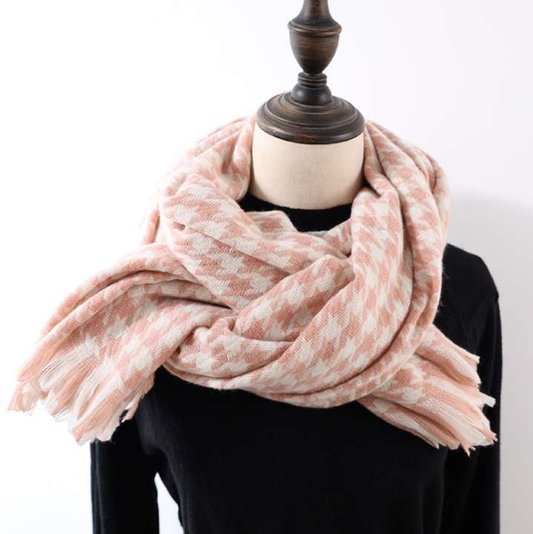 cashmere shawl fashion, European street style, warm winter scarf - available at Sparq Mart